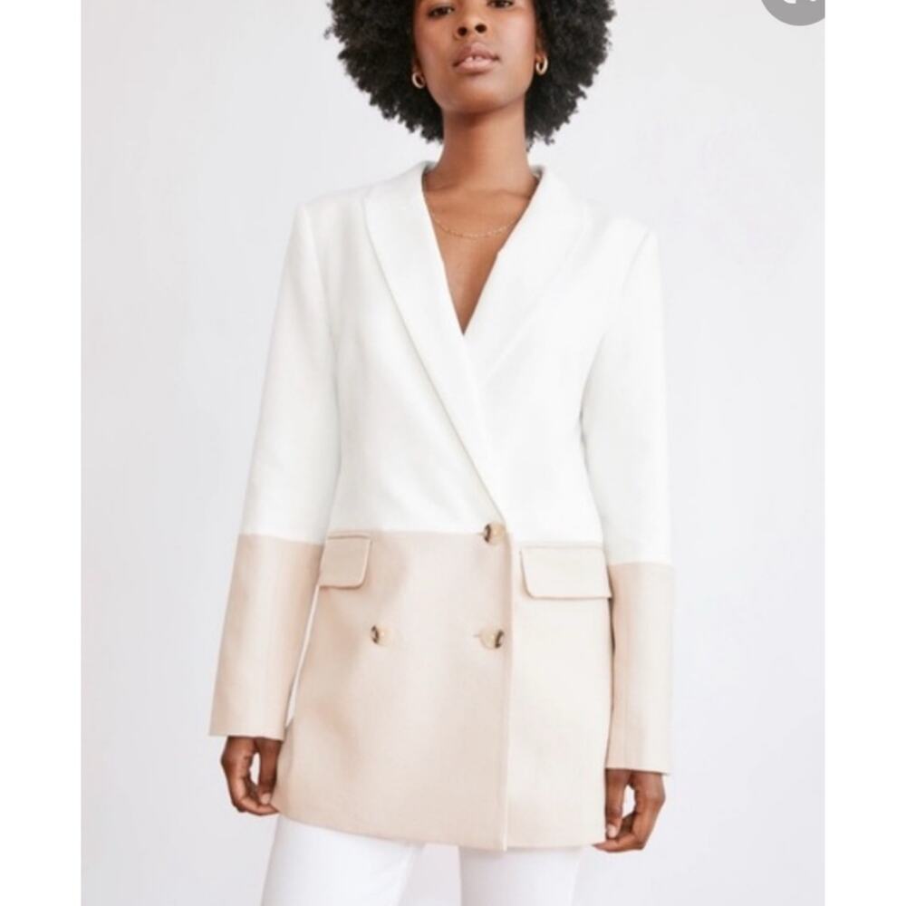 Something Navy Color Block Blazer‎ NWT size large… - image 1